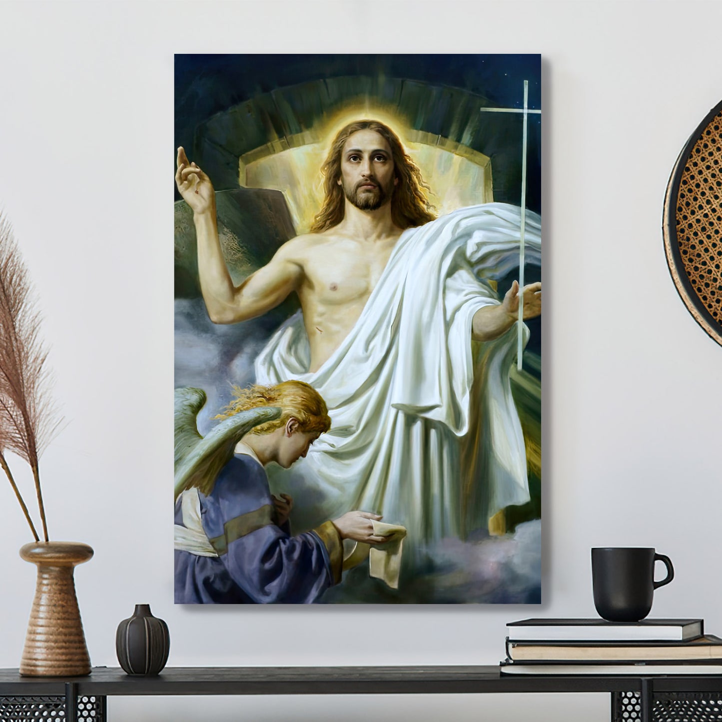Christ's Victory Over The Grave Painting - Christian Wall Art - Christ Pictures - Christian Canvas Prints - Religious Wall Art Canvas - Ciaocustom