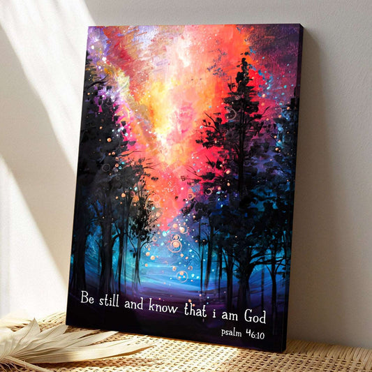 Be Still And Know That I Am God - Christian Canvas Prints - Bible Verse Canvas -  Faith Canvas - Ciaocustom