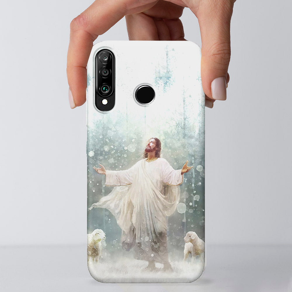 Radiance - Jesus And Sheep - Christian Phone Case - Jesus Phone Case - Religious Phone Case - Ciaocustom