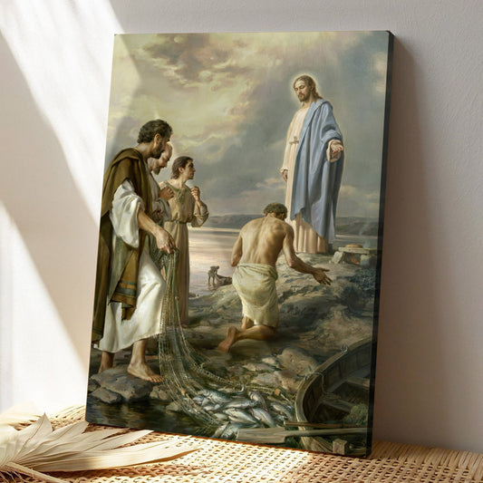 Saint Peter And Jesus - Christ Pictures - Christian Canvas Prints - Religious Wall Art Canvas - Ciaocustom