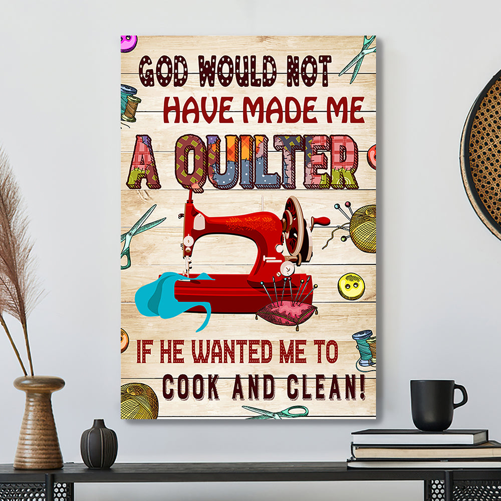 Christian Canvas Art - Scripture Canvas - Jesus Canvas - God Would Not Have Made Me Canvas Poster - Ciaocustom
