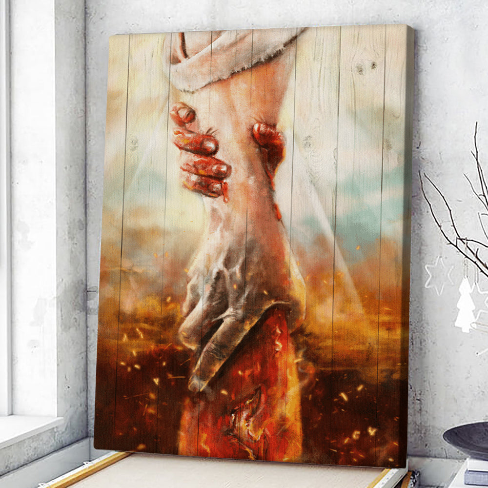 The Hand Of God Canvas - Jesus Canvas Poster - Jesus Wall Art - Christ Pictures - Christian Canvas Prints - Faith Canvas - Gift For Christian - Ciaocustom