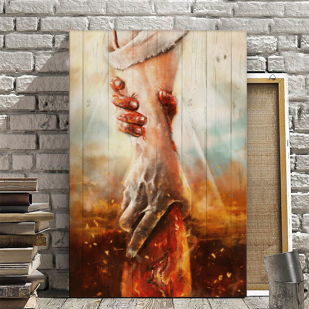 The Hand Of God Canvas - Jesus Canvas Poster - Jesus Wall Art - Christ Pictures - Christian Canvas Prints - Faith Canvas - Gift For Christian - Ciaocustom