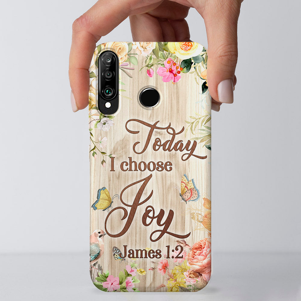 Today I Choose Joy - Butterfly - Christian Phone Case - Religious Phone Case - Bible Verse Phone Case - Ciaocustom
