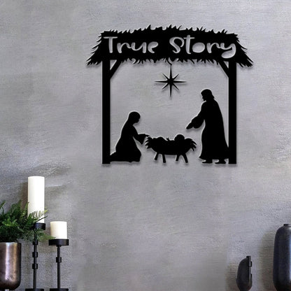 Jesus True Story Metal Sign - Christian Metal Wall Art - Jesus Wall Art - Metal Scripture Wall Art - Laser Cut Metal Signs - Ciaocustom