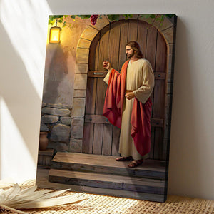 Jesus Knocking On The Door - Jesus Pictures - Jesus Canvas Poster - Jesus Wall Art - Christ Pictures - Gift For Christian - Ciaocustom