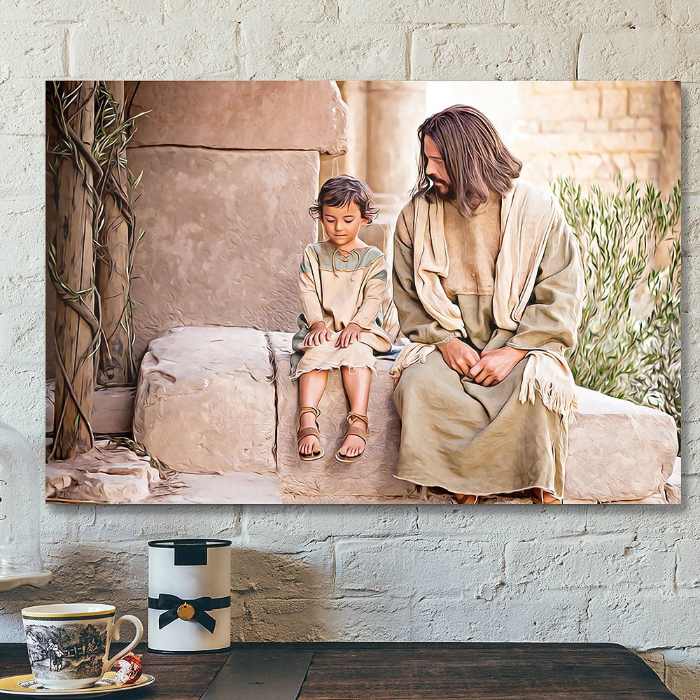 Jesus Poster - Jesus Canvas - Christian Gift - Jesus Canvas Painting - Jesus Canvas Art - Ciaocustom