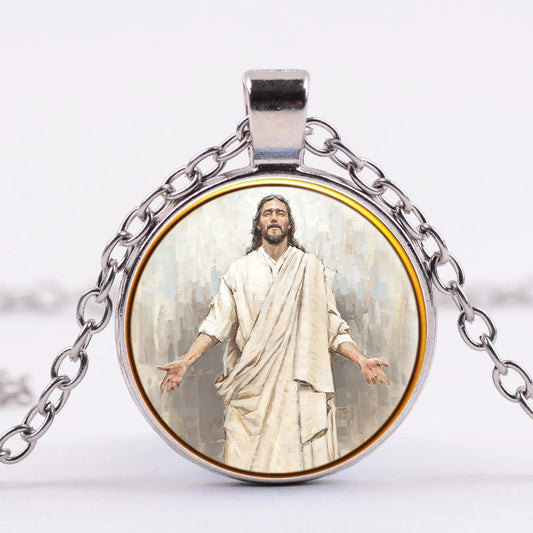 Ascension Dan Wilson -  Jesus Christ Necklace - Religious Pendant -  Catholic Necklace - Ciaocustom