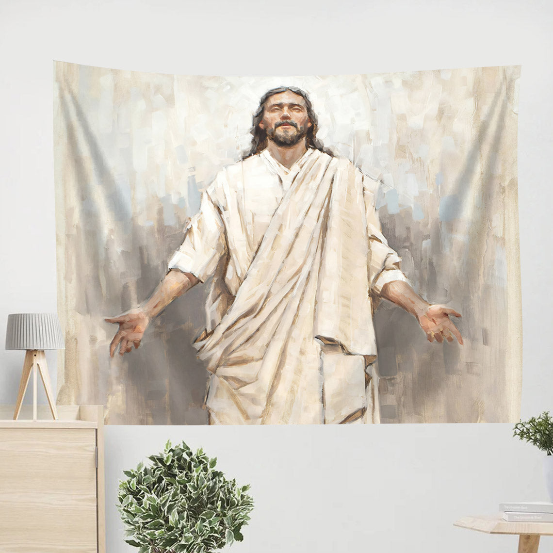 Ascension Dan Wilson - Tapestry Wall Hanging - Jesus Christ Tapestry Wall Art -  Christian Wall Art - Ciaocustom