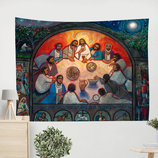 The Last Supper Tapestry - Christian Tapestry Wall Decor - Ciaocustom