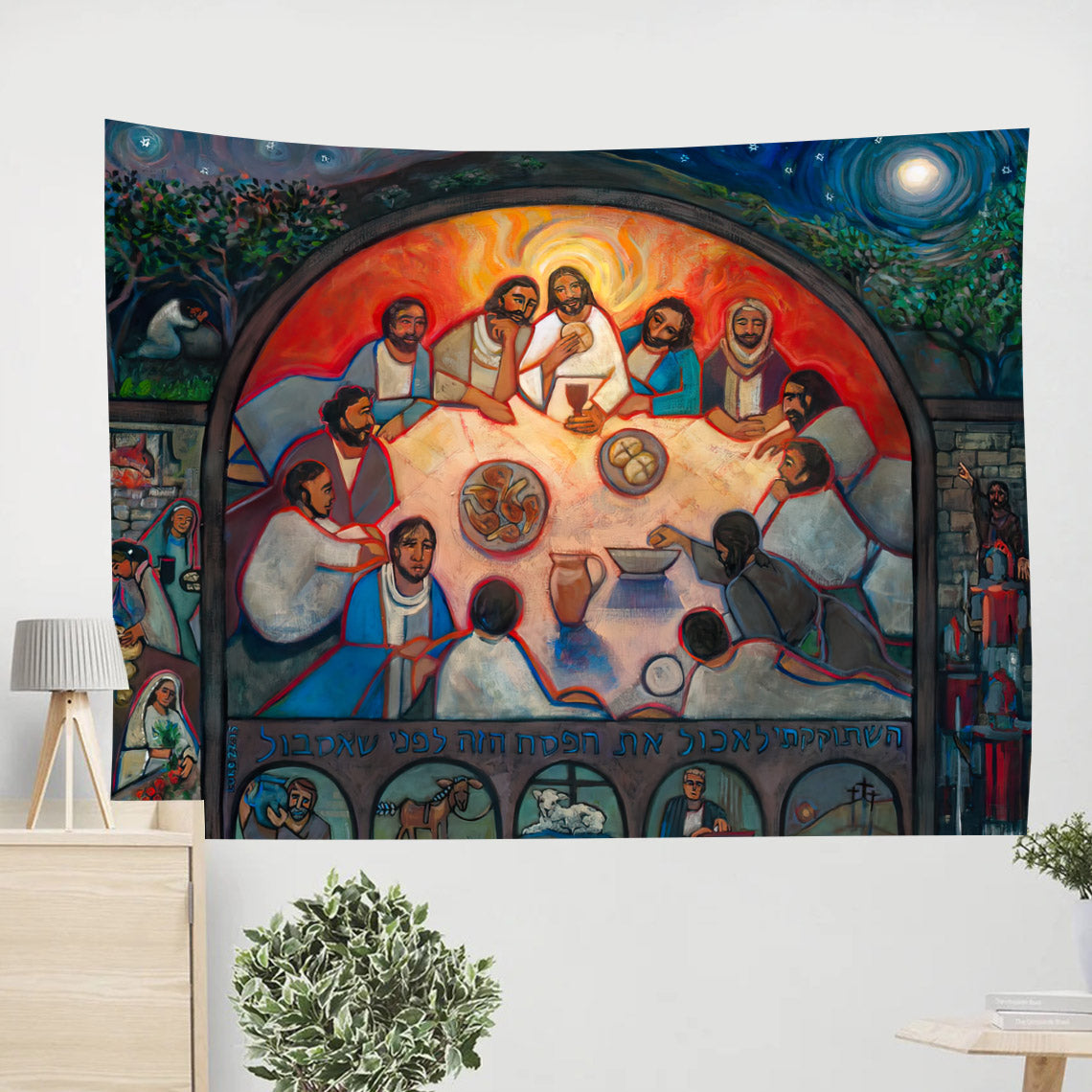 The Last Supper Tapestry - Christian Tapestry Wall Decor - Ciaocustom