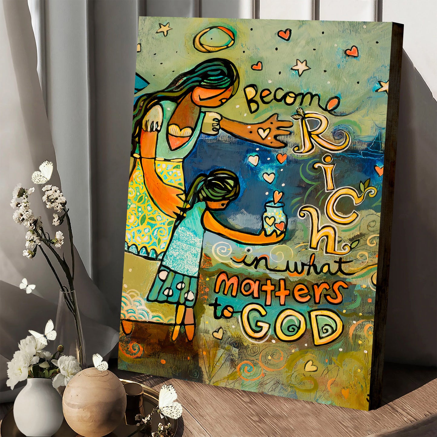 Become Rich In What Matters To God Canvas - Christian Poster - Ciaocustom