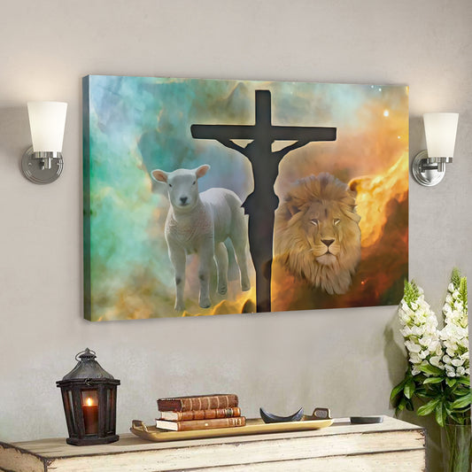 Lion - Jesus Christ Poster 20 - Jesus Poster - Jesus Canvas Wall Art - Bible Verse Canvas Wall Art - God Canvas - Scripture Canvas - Ciaocustom