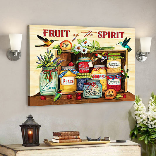 Bible Verse Canvas Painting - Jesus Poster - Christian Canvas Wall Art - Hummingbird Fruit Of The Spirit Canvas Poster - Ciaocustom