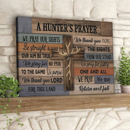 A Hunter's Prayer - Christian Canvas Prints - Faith Canvas - Bible Verse Canvas - Ciaocustom