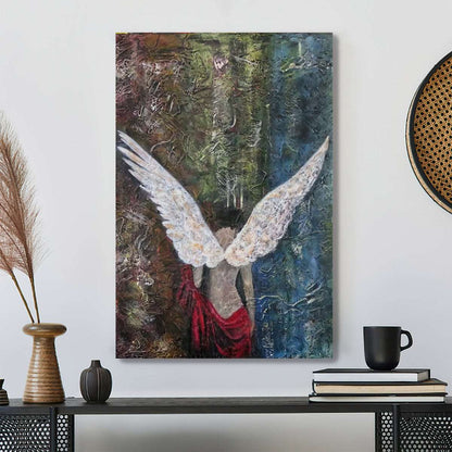 Archangel Michael Canvas - Vintage Art Decor - Vintage Religious - Wall Art - Ciaocustom