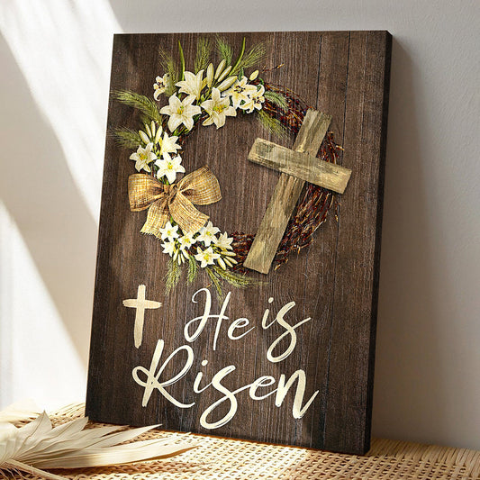 Christian Canvas Wall Art - Jesus Christ Poster - He Is Risen Canvas Poster - Ciaocustom