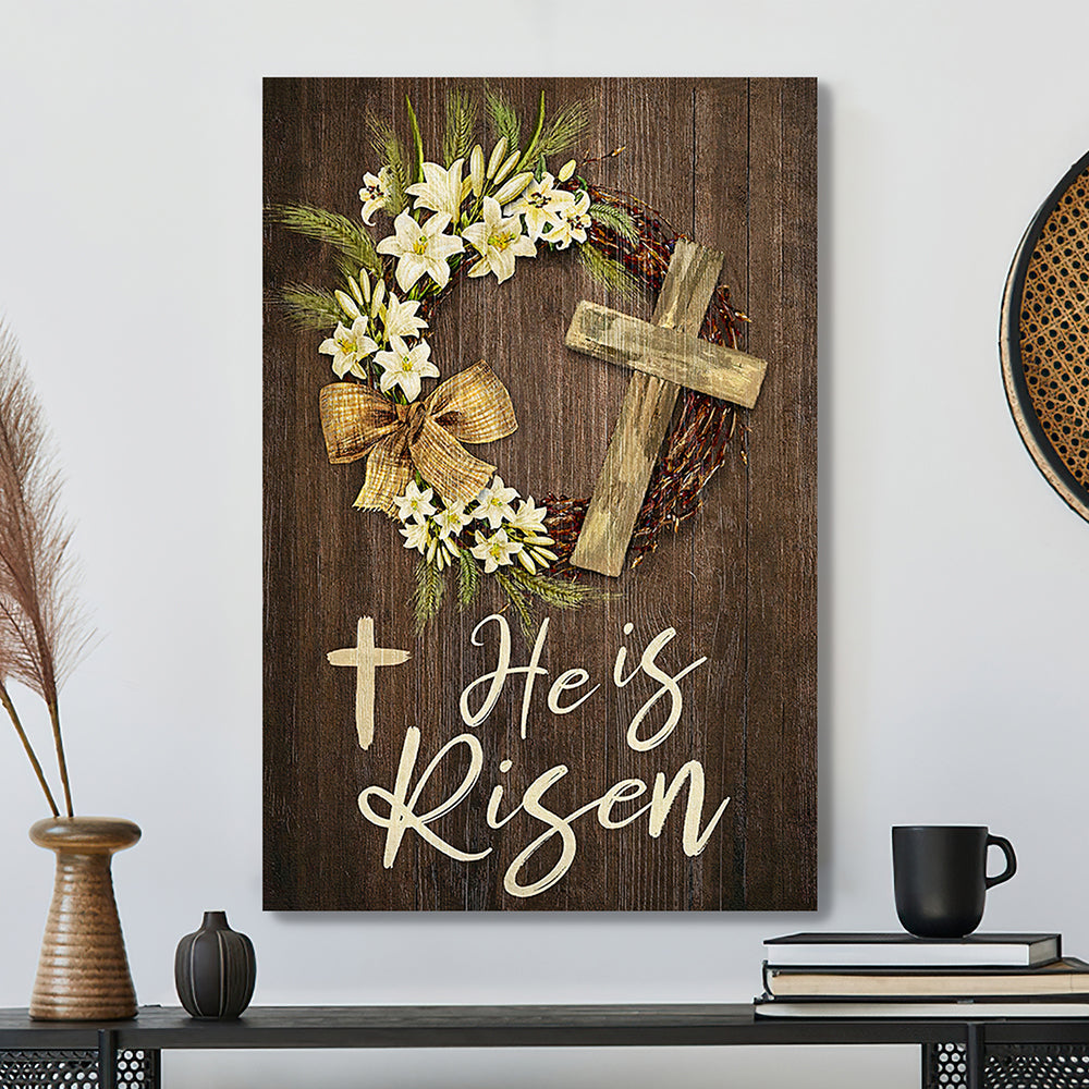 Christian Canvas Wall Art - Jesus Christ Poster - He Is Risen Canvas Poster - Ciaocustom