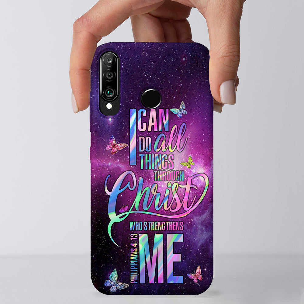 I Can Do All Things Through Christ - Butterfly - Christian Phone Case - Religious Phone Case - Bible Verse Phone Case - Ciaocustom