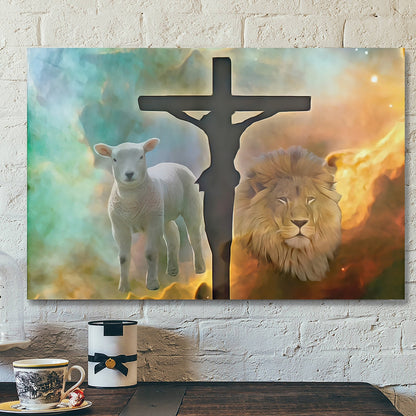 Lion - Jesus Christ Poster 20 - Jesus Poster - Jesus Canvas Wall Art - Bible Verse Canvas Wall Art - Scripture Canvas - Ciaocustom