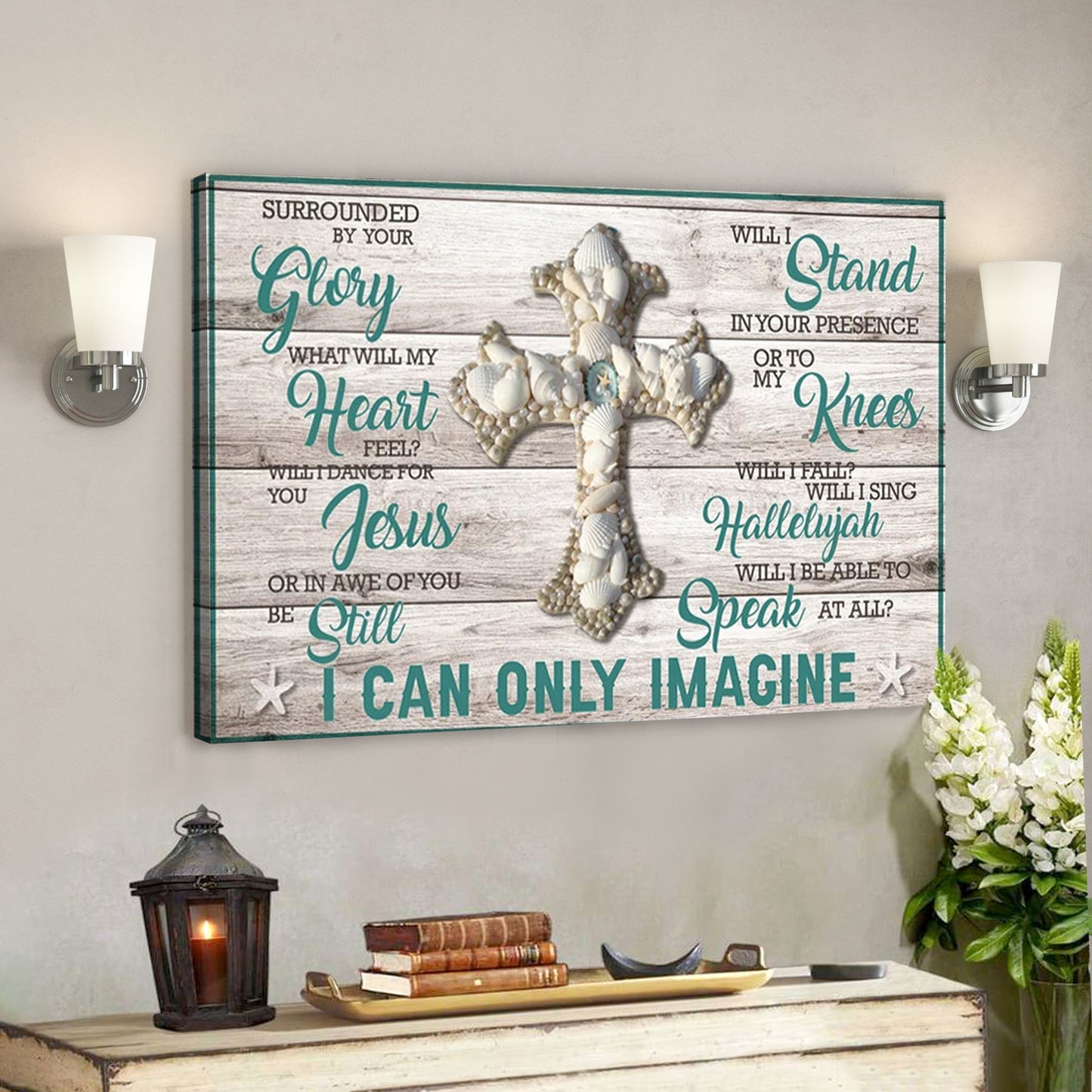 I Can Only Imagine Canvas Wall Art - Christian Canvas Prints - Faith Canvas - Bible Verse Canvas - Ciaocustom