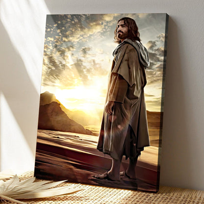 Jesus Christ Looking Back - Jesus Pictures - Jesus Canvas Poster - Jesus Wall Art - Christ Pictures - Faith Canvas - Gift For Christian - Ciaocustom