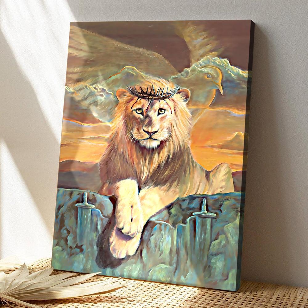 Lion 5 - Christian Gift - Jesus Canvas Painting - Jesus Poster - Jesus Canvas Art - Jesus Canvas - Bible Verse Canvas Wall Art - God Canvas - Scripture Canvas - Ciaocustom