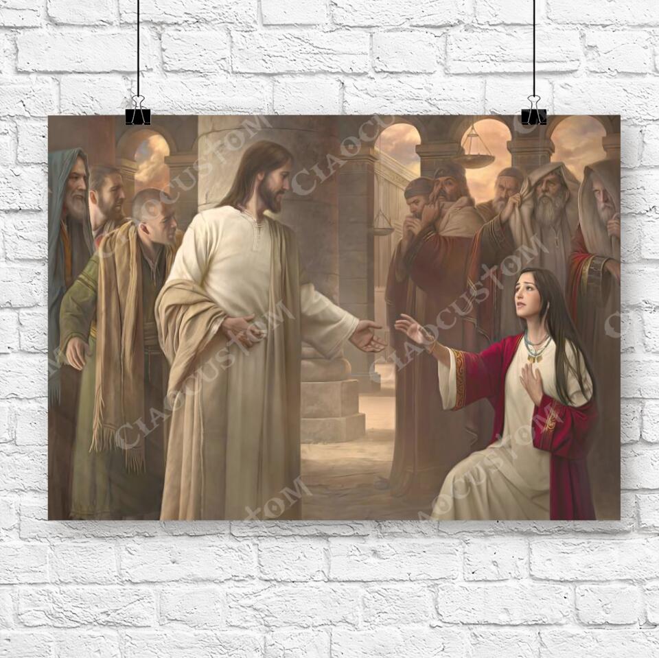 God Canvas 87 - Jesus Canvas - Christian Gift - Jesus Canvas Painting - Jesus Canvas Art - Bible Verse Canvas Wall Art - Scripture Canvas - Ciaocustom