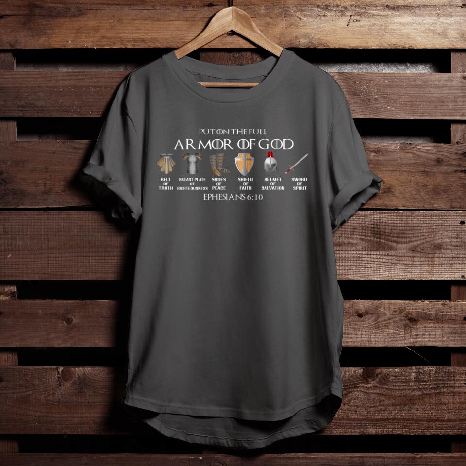 Put On The Full Armor Of God Belt Of Truth Breast Plate Of T-Shirt - Religious Shirts For Men & Women - Ciaocustom