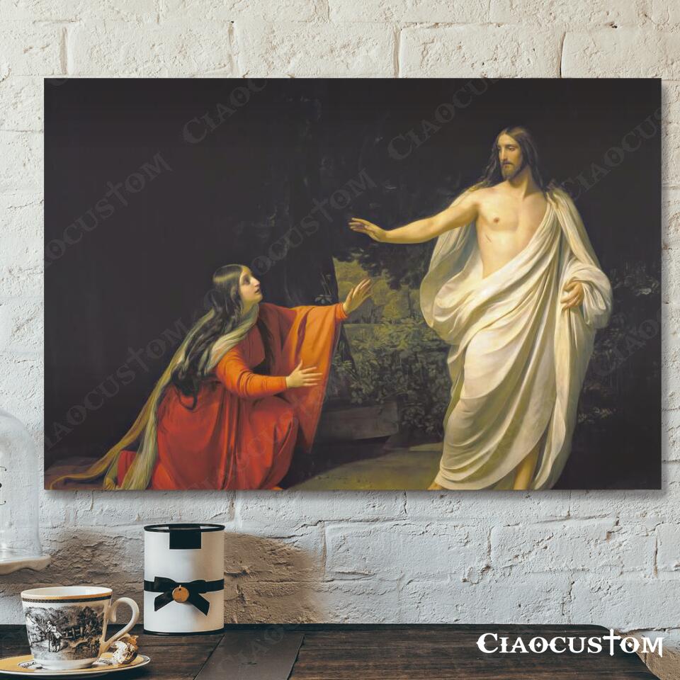Appearance Of Christ To Mary Magdalene - Jesus Canvas Painting - Jesus Canvas Art - Jesus Poster - Jesus Canvas - Christian Gift - Ciaocustom