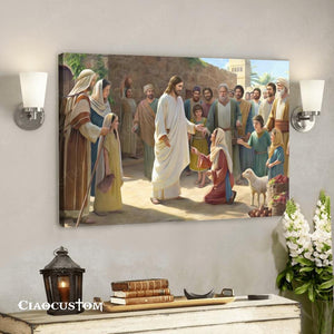The Parables Of Jesus - Jesus Canvas Painting - Jesus Canvas Art - Jesus Poster - Jesus Canvas - Christian Gift - Ciaocustom