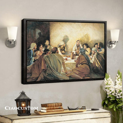 The Last Supper Wall Art - The Last Supper Painting - Gift For Christian - Ciaocustom