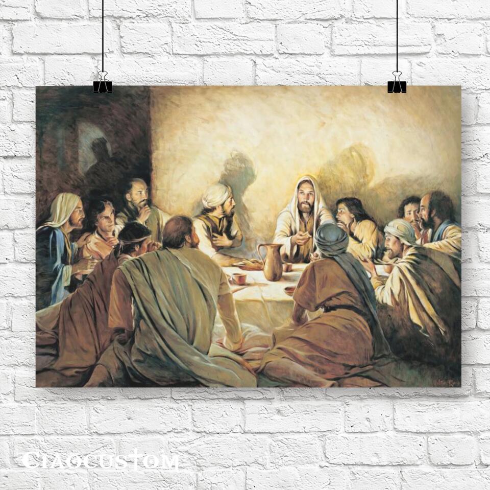 The Last Supper Wall Art - The Last Supper Painting - Gift For Christian - Ciaocustom