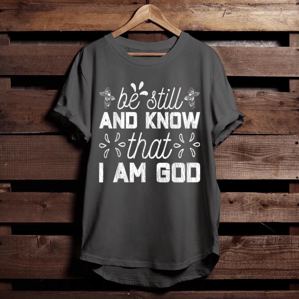 Be Still And Know That I Am God Bible Verse Christian Pajama T-Shirt - Funny Christian Shirts For Men & Women - Ciaocustom