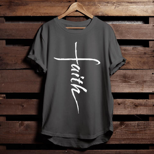 Faith Cross Inspirational Christian Religious Bible T-Shirt - Funny Christian Shirts For Men & Women - Ciaocustom