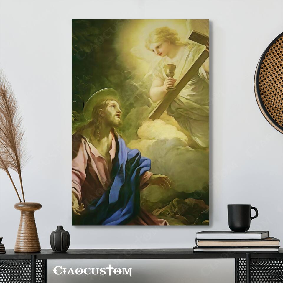Agony in the Garden - Jesus Canvas Painting - Jesus Canvas Art - Jesus Poster - Jesus Canvas - Christian Gift - Ciaocustom