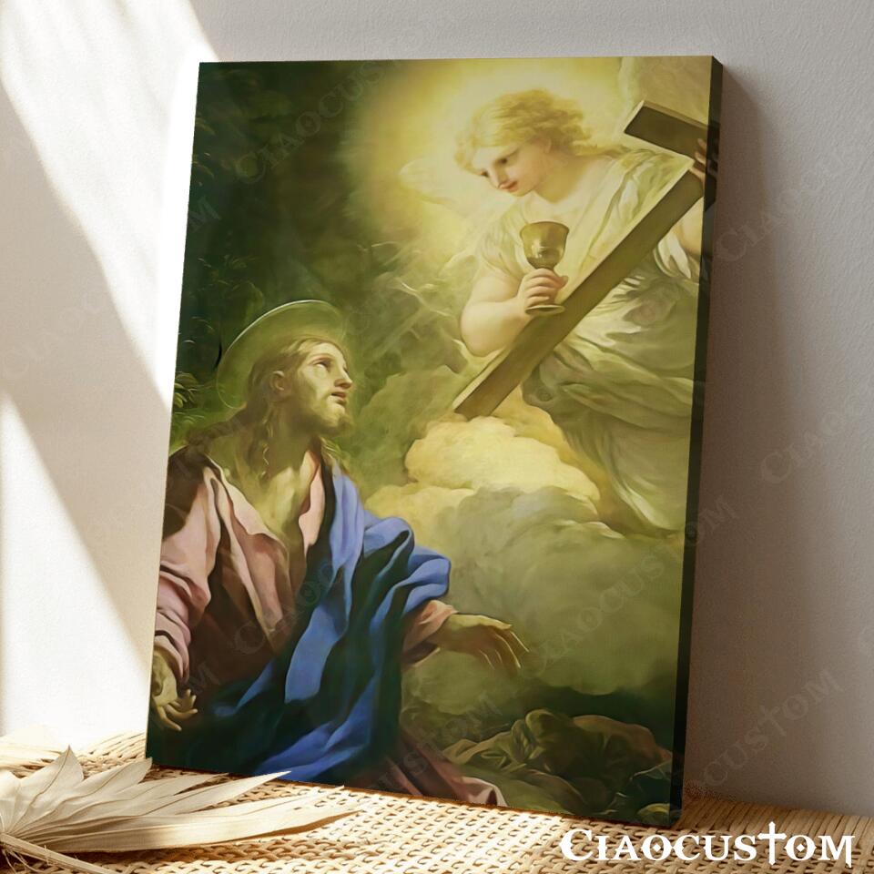 Agony in the Garden - Jesus Canvas Painting - Jesus Canvas Art - Jesus Poster - Jesus Canvas - Christian Gift - Ciaocustom