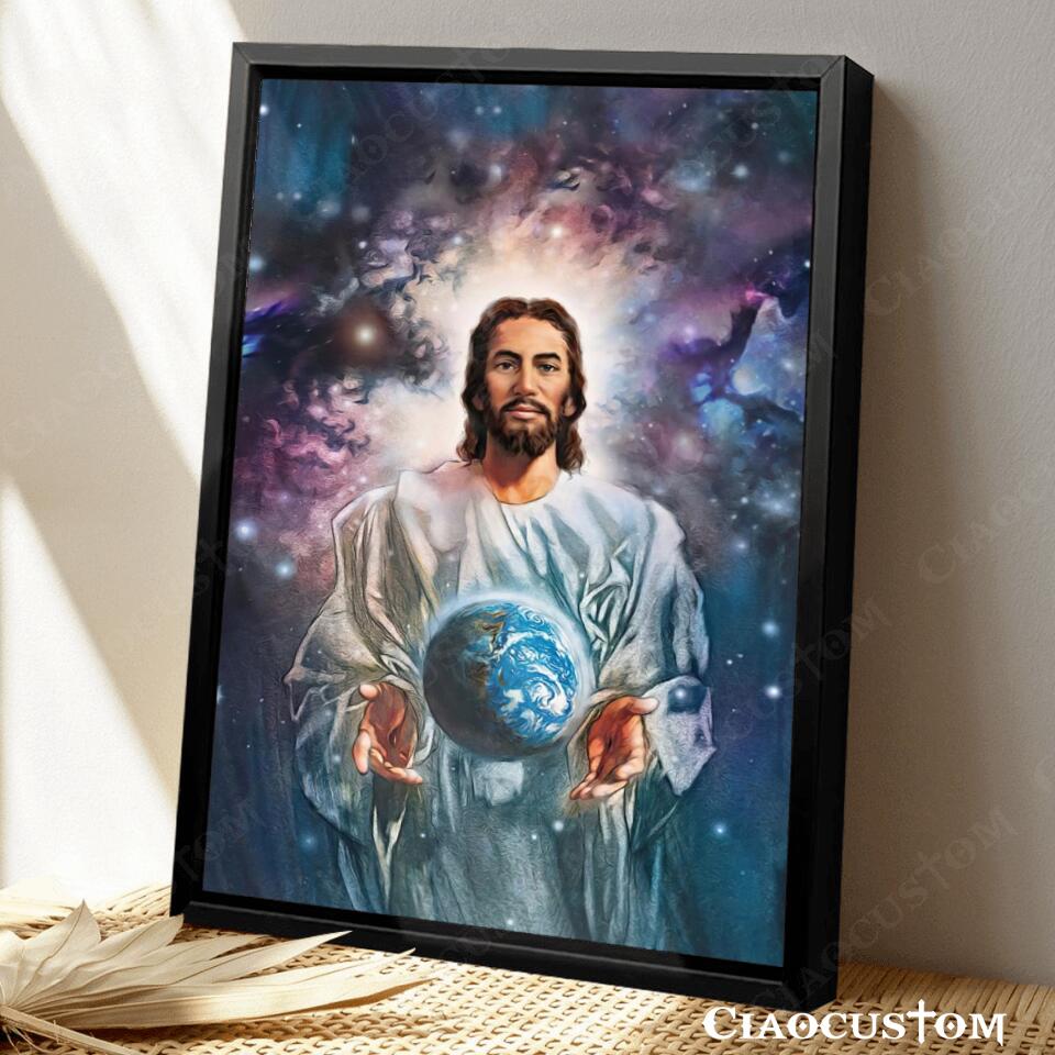 The Beginning He Created The Heaven And The Earth Canvas Wall Art - Ciaocustom