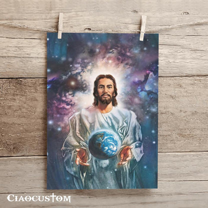 The Beginning He Created The Heaven And The Earth Canvas Wall Art - Ciaocustom