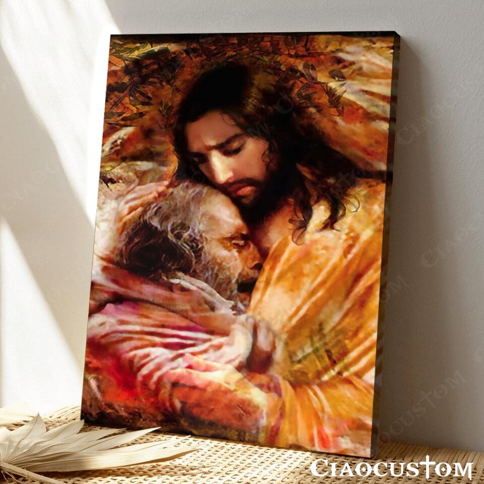 Jesus Forgives The Sinners - Jesus Canvas Painting - Jesus Canvas Art - Jesus Poster - Jesus Canvas - Christian Gift - Ciaocustom