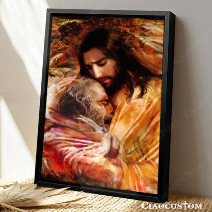Jesus Forgives The Sinners Canvas Painting - Jesus Canvas Art - Jesus Poster - Jesus Canvas - Christian Gift - Ciaocustom