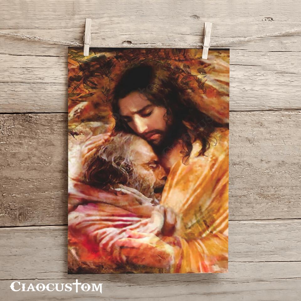 Jesus Forgives The Sinners Canvas Painting - Jesus Canvas Art - Jesus Poster - Jesus Canvas - Christian Gift - Ciaocustom