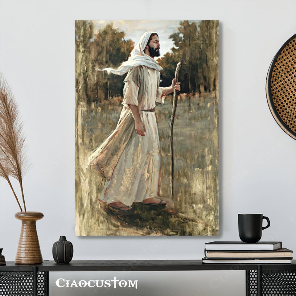 Forward in Faith - Jesus Canvas Painting - Jesus Canvas Art - Jesus Poster - Jesus Canvas - Christian Gift - Ciaocustom