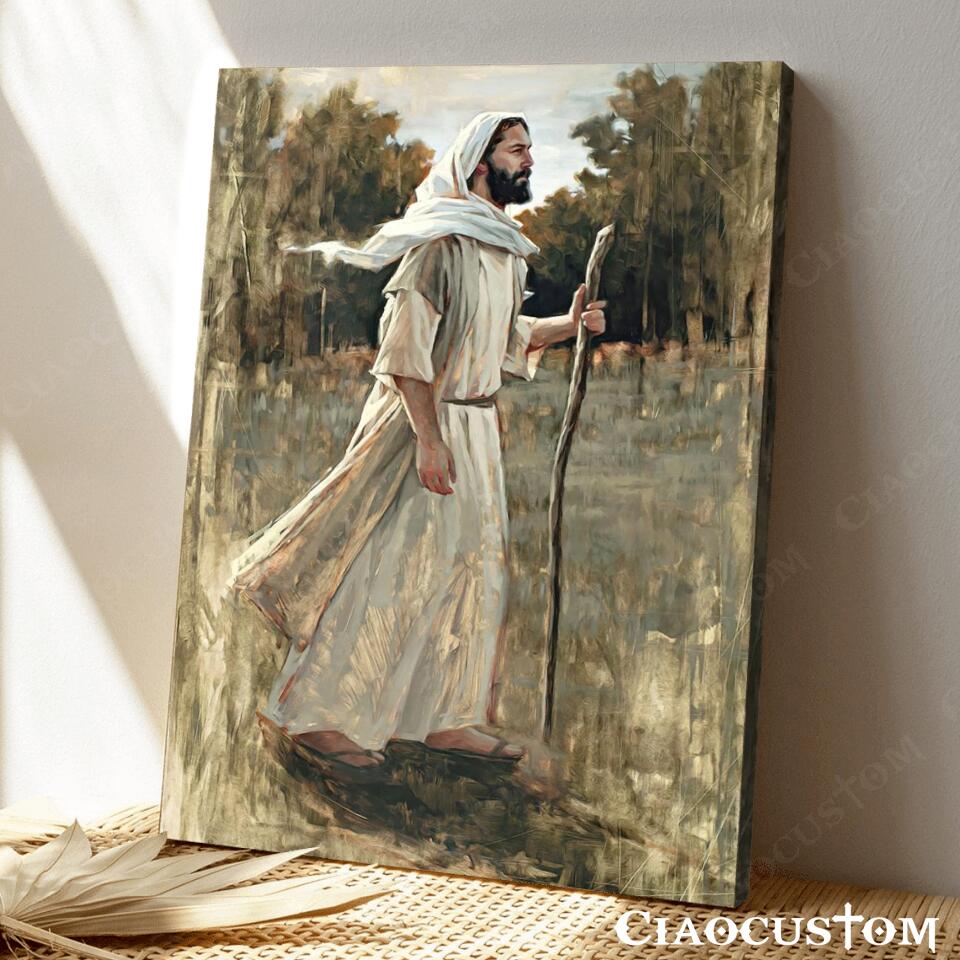 Forward in Faith - Jesus Canvas Painting - Jesus Canvas Art - Jesus Poster - Jesus Canvas - Christian Gift - Ciaocustom