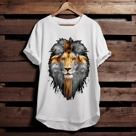 Jesus Lion of Judah T-Shirt - Religious Shirts For Men & Women - Ciaocustom