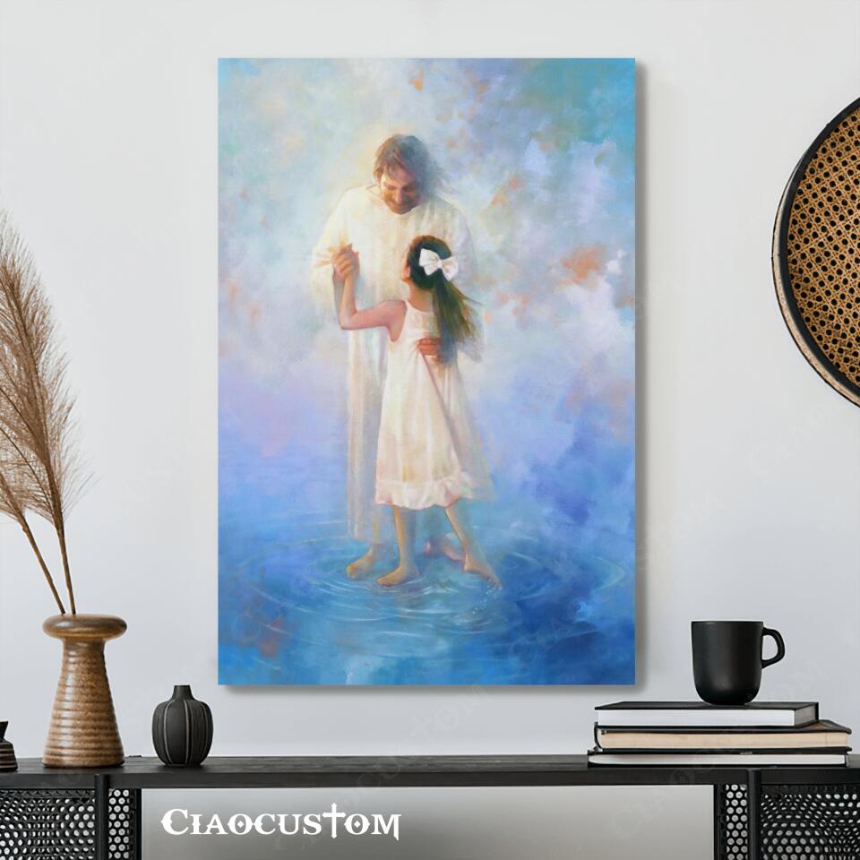 Jesus Canvas Wall Art - Jesus Wall Pictures - Jesus Canvas Painting - Jesus Poster - Jesus Canvas - Christian Gift - Ciaocustom