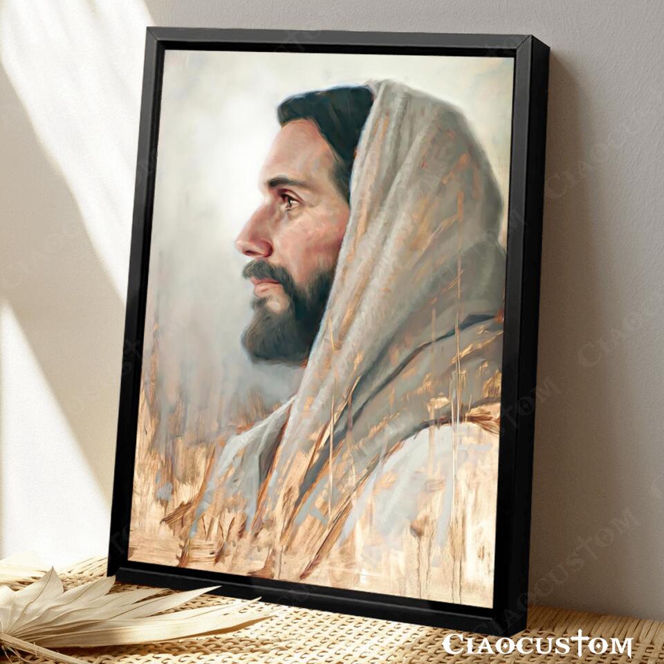 Our Foundation - Jesus Wall Pictures - Jesus Canvas Painting - Jesus Poster - Jesus Canvas - Christian Gift - Ciaocustom