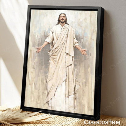 Ascension Dan Wilson - Jesus Wall Pictures - Jesus Canvas Painting - Jesus Poster - Jesus Canvas - Christian Gift - Ciaocustom