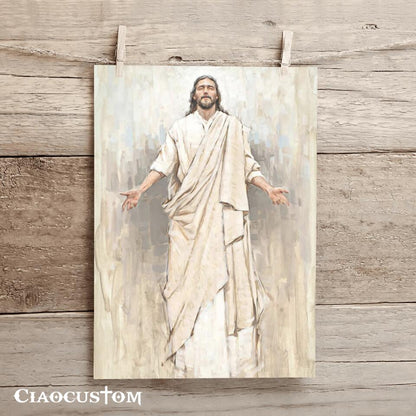 Ascension Dan Wilson - Jesus Wall Pictures - Jesus Canvas Painting - Jesus Poster - Jesus Canvas - Christian Gift - Ciaocustom