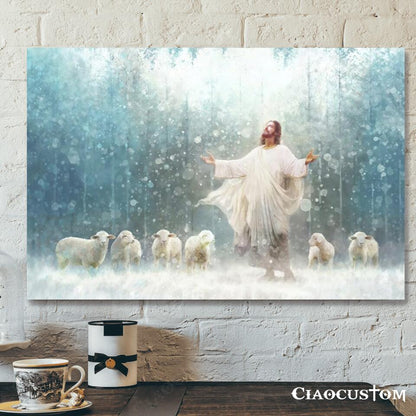 Radiance - Jesus Painting - Jesus Poster - Jesus Canvas - Christian Canvas Wall Art - Christian Gift - Ciaocustom